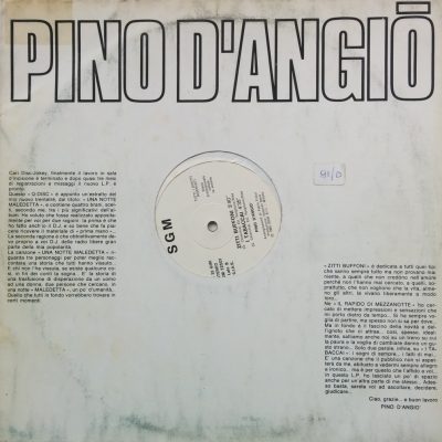 Pino D'Angio' - Q-Disc - Una notte maledetta