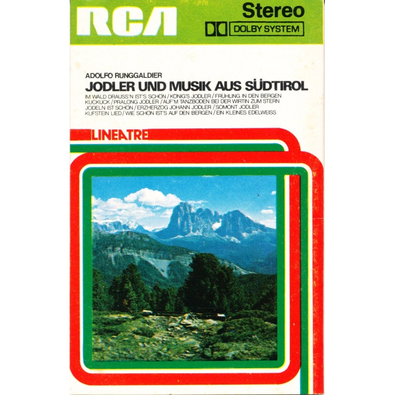 Adolfo Runggalder - Jodler und musik aus Sudtirol (SOLO COPERTINA / COVER ONLY)