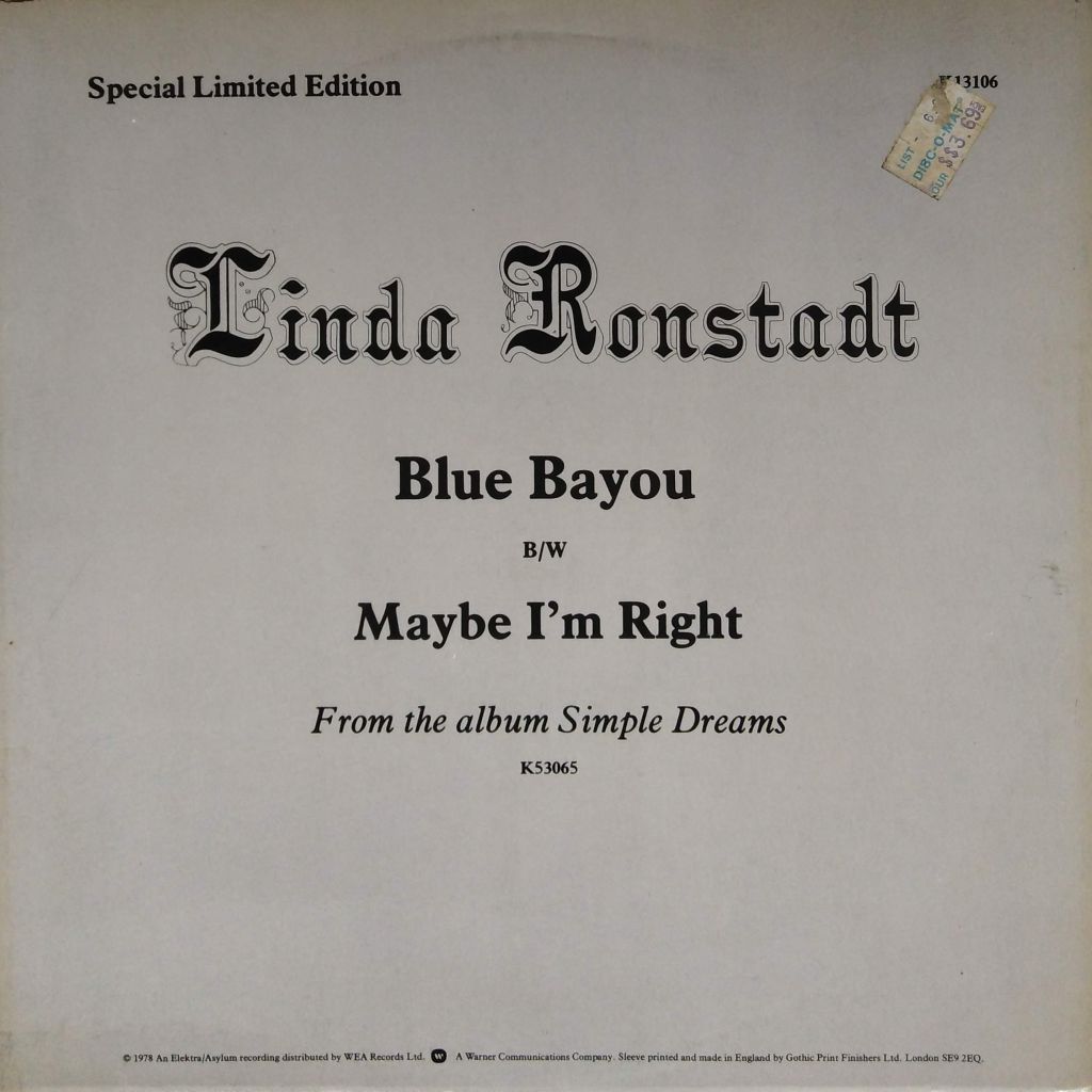 Linda Ronstadt - Blue Bayou (Special Limited Edition)