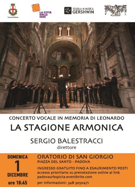 Musiche di Josquin Desprez: concerto dedicato a Leonardo Da Vinci