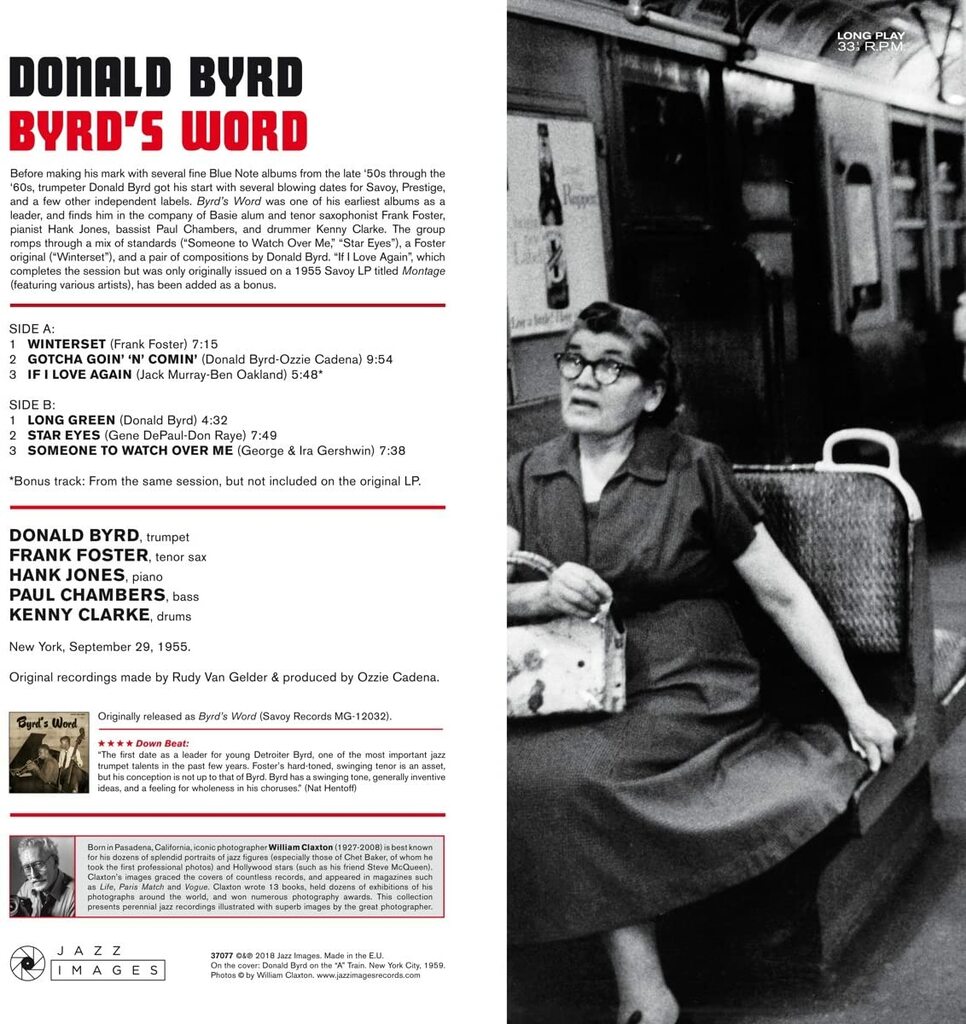 Donald Byrd - Byrd's Word (Gatefold LP)