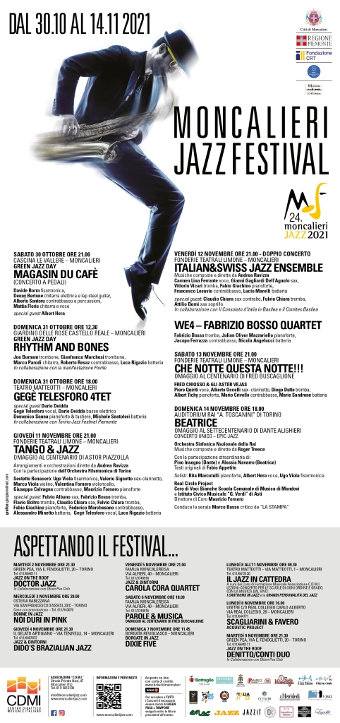Moncalieri Jazz Festival 2021 - XXIV Edizione